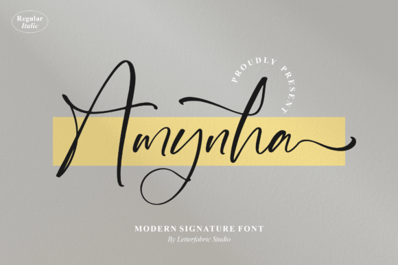 Amynha: A Modern Script Font