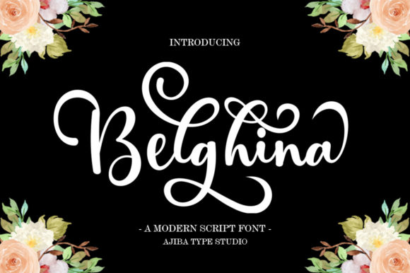 Belghina: A Modern Script Font for Creative Projects