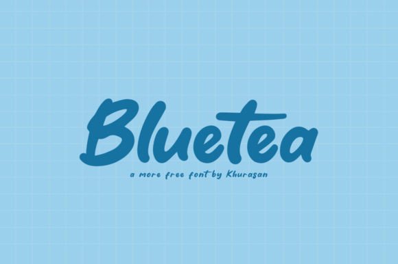 Bluetea: A Modern Display Font for Handmade Creators