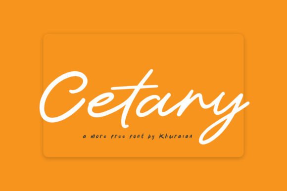 Cetary: A Modern Script Font for Editorial Warmth