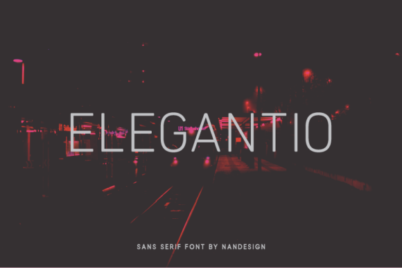 Elegantio: A Modern Sans Serif Font