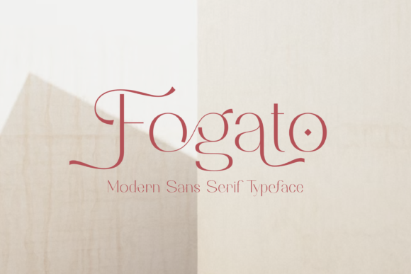 Fogato: A Modern Typeface for Editorial Design
