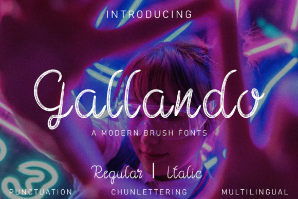 Gallando: A Modern Handwritten Font for Crafters