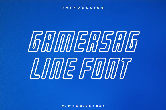 Gamersag Line: A Game Font for Creators