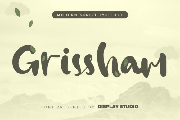 Grissham Font: Modern Script for Creative Projects