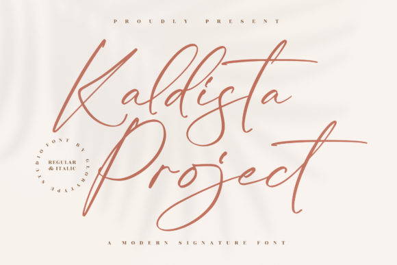 Kaldista Project: Modern Script Font for Crafters
