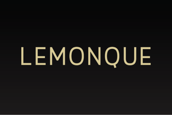 Lemonque: A Modern Sans Serif for Branding