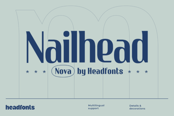 Nailhead Nova: A Modern Sans Serif with Character