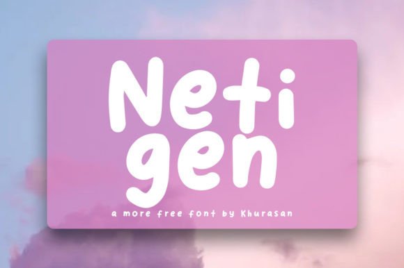 Netigen: A Quirky Display Font for Editorial Charm