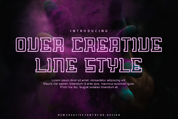 Over Creative Line Font Review