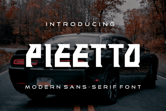 Pieetto: A Modern Slab Serif Font