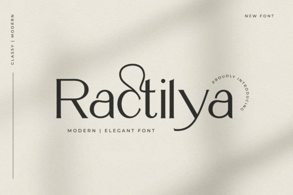 Ractilya: A Font for Business Brilliance