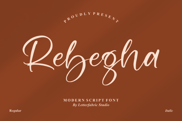 Rebegha: A Modern Script Font for Creative Projects