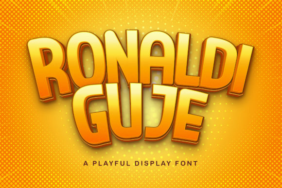 Ronaldi Guje: A Playful Display Font for Makers