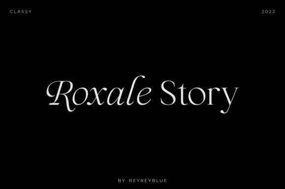 Roxale Story Font for Web Design