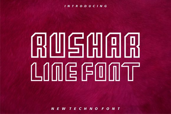 Rushar Line: A Bold Font for Digital Campaigns