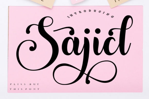 Sajicl: A Subtle Script Font