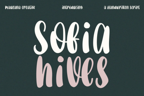 Sofia Hives: Elegant Script Font