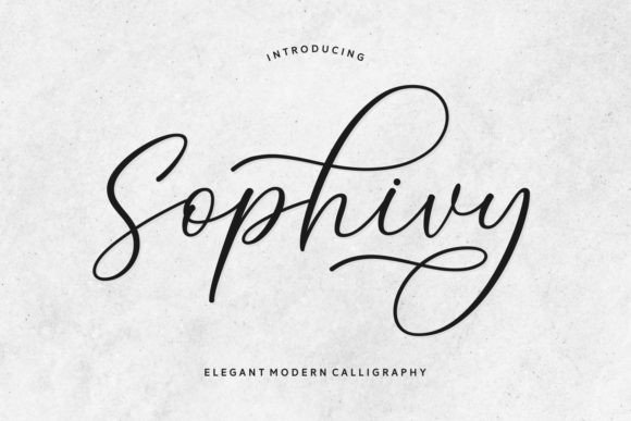 Sophivy: A Modern Handwritten Font