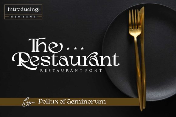 The Restaurant: A Stylish Serif Font for Creative Projects