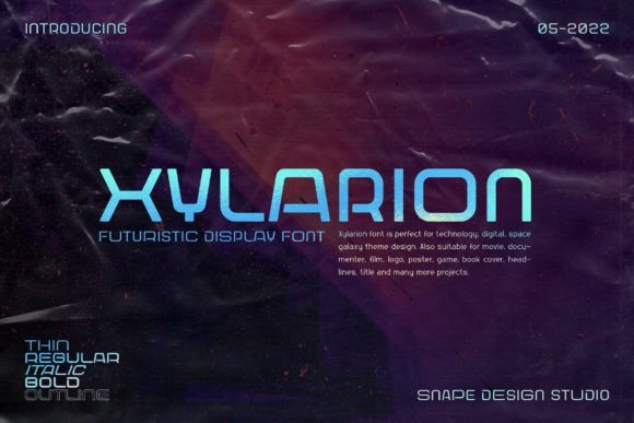 Xylarion: A Futuristic Font for Modern Design